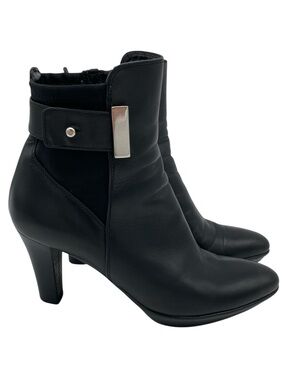 Aquatalia Ruby Dry Platform Weather-Resistant Leather Ankle Boots